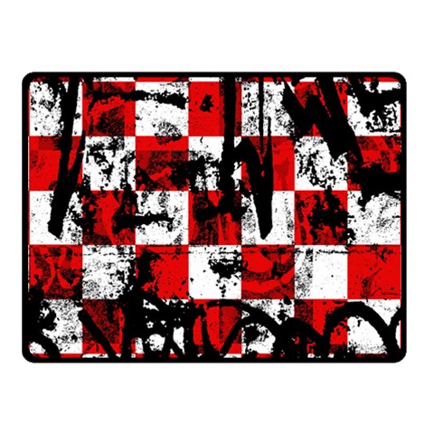 Emo Checker Graffiti Fleece Blanket (Small) from ArtsNow.com 50 x40  Blanket Front