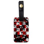 Emo Checker Graffiti Luggage Tag (one side)