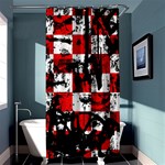 Emo Checker Graffiti Shower Curtain 36  x 72  (Stall)