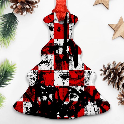Emo Checker Graffiti Ornament (Christmas Tree)  from ArtsNow.com Front