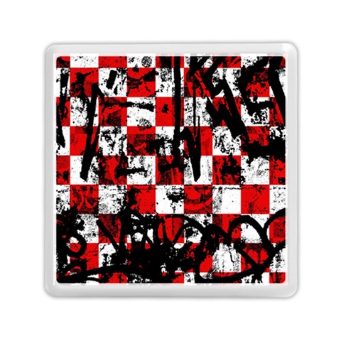 Emo Checker Graffiti Memory Card Reader (Square) from ArtsNow.com Front