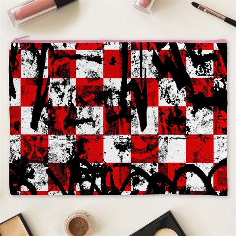 Emo Checker Graffiti Cosmetic Bag (XXXL) from ArtsNow.com Front