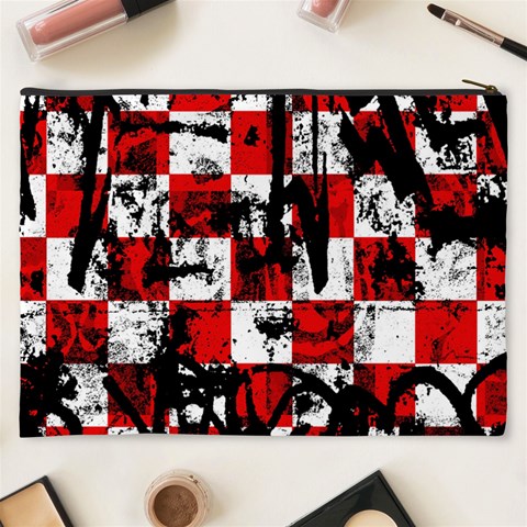 Emo Checker Graffiti Cosmetic Bag (XXXL) from ArtsNow.com Back