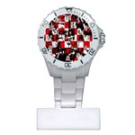 Emo Checker Graffiti Plastic Nurses Watch