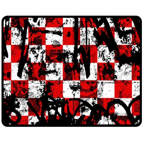 Emo Checker Graffiti Double Sided Fleece Blanket (Medium) from ArtsNow.com 58.8 x47.4  Blanket Front