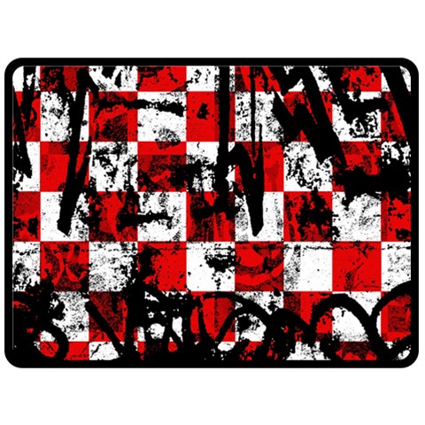 Emo Checker Graffiti Double Sided Fleece Blanket (Large) from ArtsNow.com 80 x60  Blanket Back