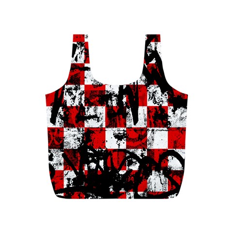 Emo Checker Graffiti Full Print Recycle Bag (S) from ArtsNow.com Front