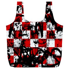 Emo Checker Graffiti Full Print Recycle Bag (XL) from ArtsNow.com Back