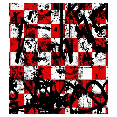 Emo Checker Graffiti Drawstring Pouch (Medium) from ArtsNow.com Front