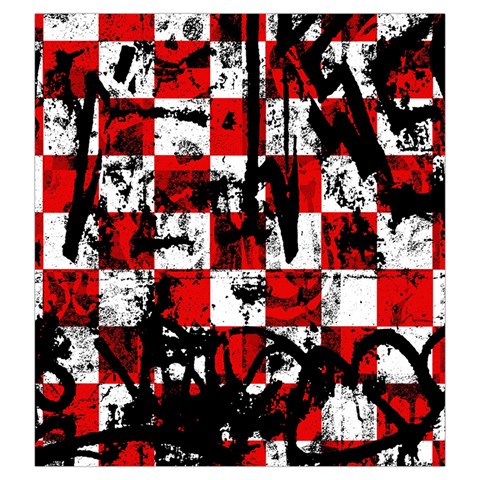 Emo Checker Graffiti Drawstring Pouch (Large) from ArtsNow.com Front