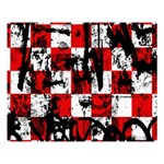 Emo Checker Graffiti Double Sided Flano Blanket (Large)