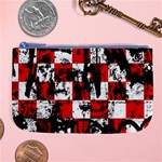 Emo Checker Graffiti Large Coin Purse