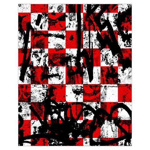Emo Checker Graffiti Drawstring Pouch (XL) from ArtsNow.com Front