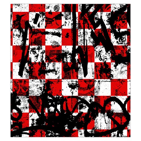 Emo Checker Graffiti Drawstring Pouch (XXL) from ArtsNow.com Front