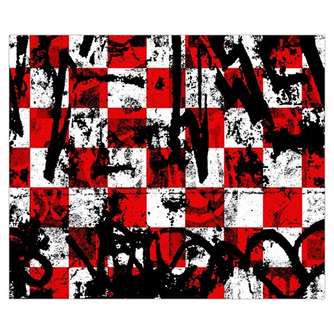 Emo Checker Graffiti Zipper Medium Tote Bag from ArtsNow.com Front