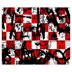 Emo Checker Graffiti Zipper Medium Tote Bag from ArtsNow.com Back