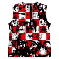Emo Checker Graffiti Women s Button Up Vest from ArtsNow.com Back