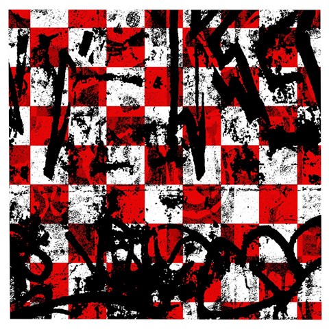 Emo Checker Graffiti Wooden Puzzle Square from ArtsNow.com Front