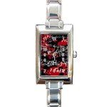 Emo Graffiti Rectangle Italian Charm Watch