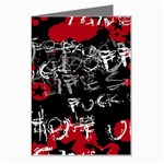 Emo Graffiti Greeting Card