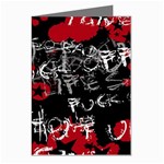 Emo Graffiti Greeting Cards (Pkg of 8)