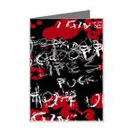 Emo Graffiti Mini Greeting Card