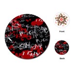 Emo Graffiti Playing Cards Single Design (Round)