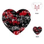 Emo Graffiti Playing Cards Single Design (Heart)