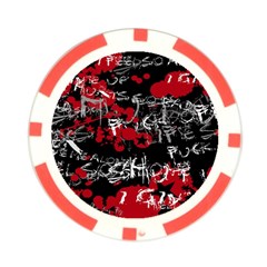 Emo Graffiti Poker Chip Card Guard from ArtsNow.com Back