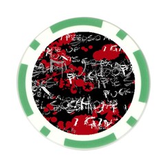 Emo Graffiti Poker Chip Card Guard from ArtsNow.com Back