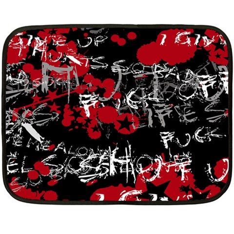 Emo Graffiti Fleece Blanket (Mini) from ArtsNow.com 35 x27  Blanket