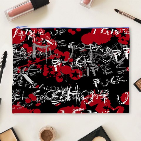Emo Graffiti Cosmetic Bag (XL) from ArtsNow.com Front