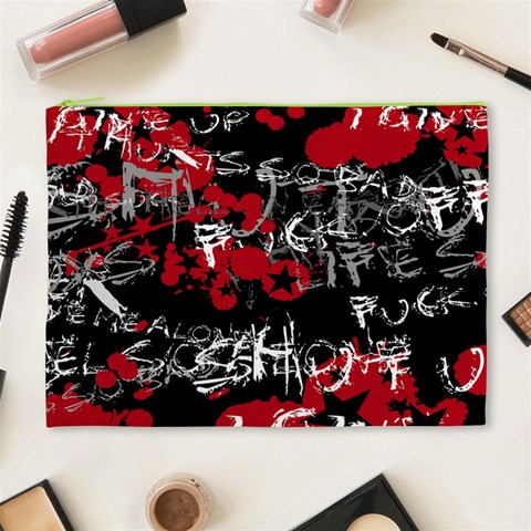 Emo Graffiti Cosmetic Bag (XL) from ArtsNow.com Front