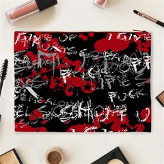 Emo Graffiti Cosmetic Bag (XL) from ArtsNow.com Back