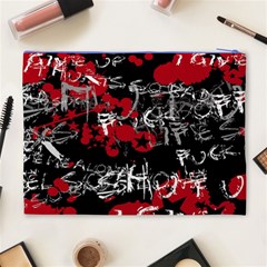 Emo Graffiti Cosmetic Bag (XL) from ArtsNow.com Back