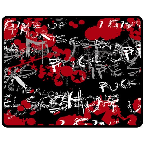 Emo Graffiti Fleece Blanket (Medium) from ArtsNow.com 60 x50  Blanket Front