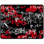 Emo Graffiti Fleece Blanket (Medium)