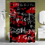 Emo Graffiti Shower Curtain 48  x 72  (Small)