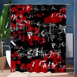 Emo Graffiti Shower Curtain 60  x 72  (Medium)