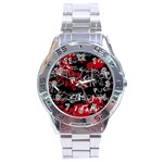 Emo Graffiti Stainless Steel Analogue Watch