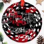 Emo Graffiti Round Filigree Ornament (Two Sides)
