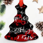 Emo Graffiti Christmas Tree Ornament (Two Sides)