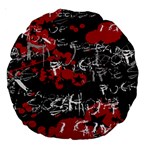 Emo Graffiti Large 18  Premium Round Cushion 