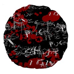 Emo Graffiti Large 18  Premium Round Cushion  from ArtsNow.com Back