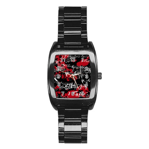 Emo Graffiti Stainless Steel Barrel Watch from ArtsNow.com Front