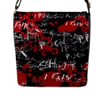 Emo Graffiti Flap Closure Messenger Bag (L)