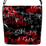 Emo Graffiti Flap Closure Messenger Bag (S)