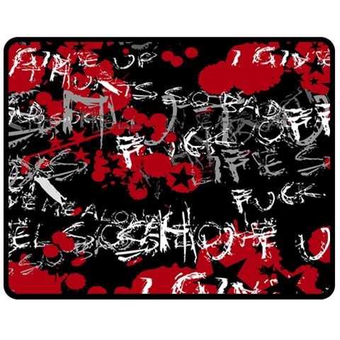 Emo Graffiti Double Sided Fleece Blanket (Medium) from ArtsNow.com 58.8 x47.4  Blanket Front