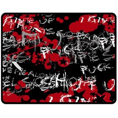 Emo Graffiti Double Sided Fleece Blanket (Medium) from ArtsNow.com 58.8 x47.4  Blanket Front