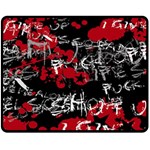 Emo Graffiti Double Sided Fleece Blanket (Medium)